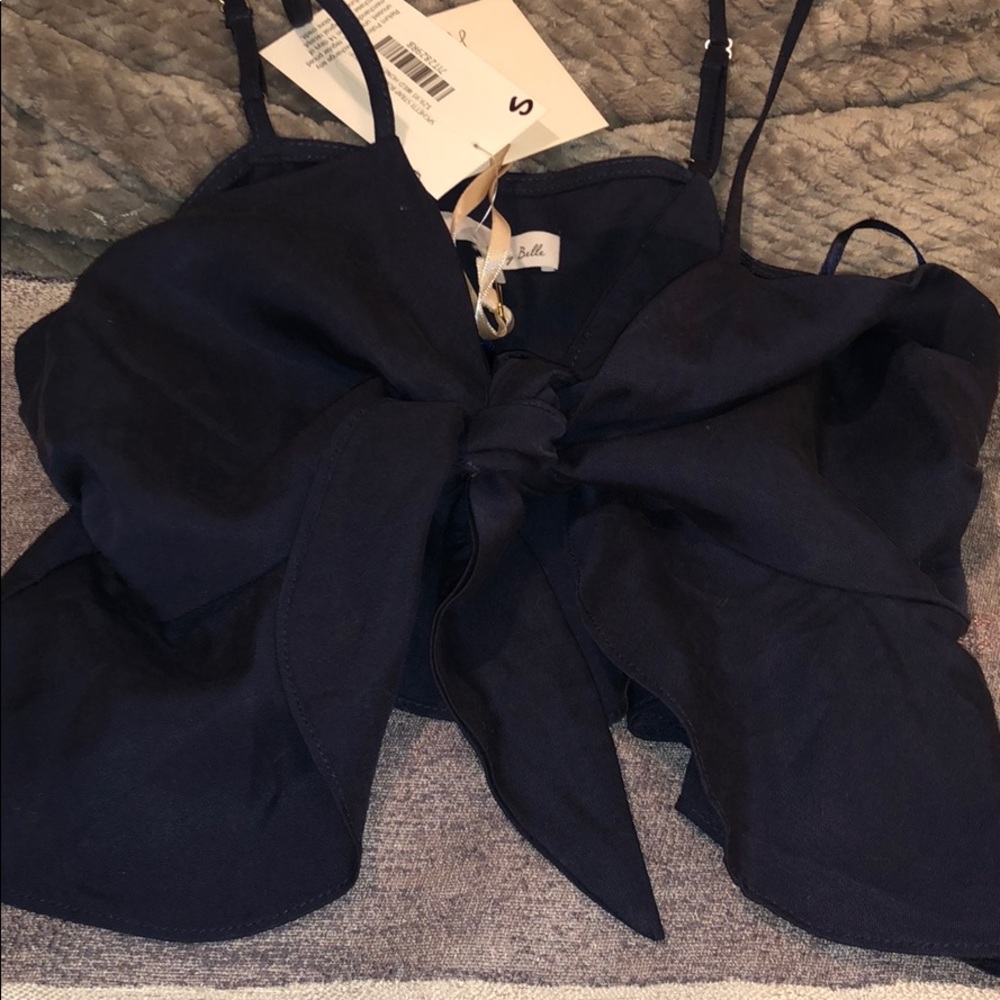 Tie front crop top